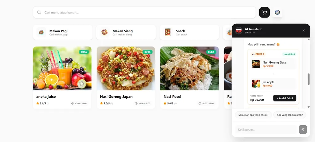 SmartCanteen AI Menu Recommendation System